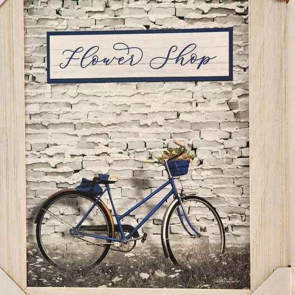 Flower Shop Bicycle Printed Framed Wall Art - Picture 6 of 15